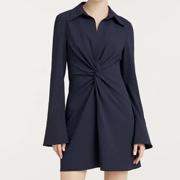 New With Tags Cinq à Sept Mckenna Dress in Navy Size 8 - Picture 2 of 3